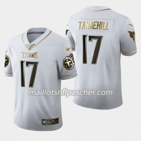 Maillot Tennessee Titans Ryan Tannehill 17 Nike Blanc Golden Edition 100th - Homme